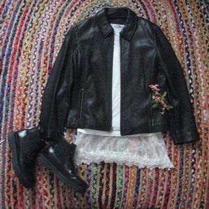 Vintage Boxy Leather Jacket
